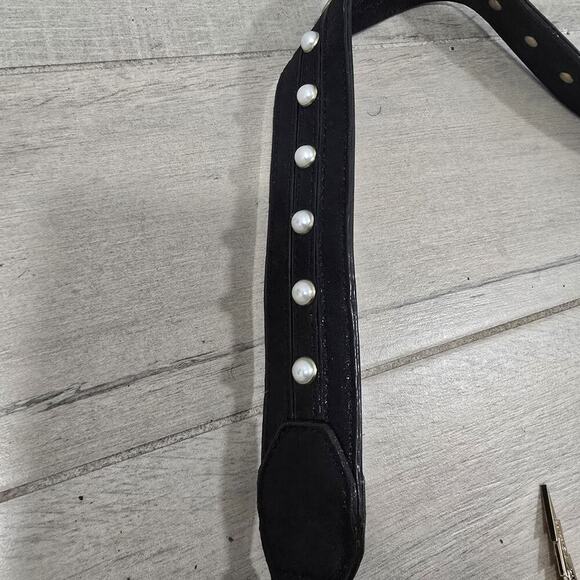 BETSEY JOHNSON JUST FOR THE FRILL OF IT Boho BLACK Vitage - Picture 6 of 9